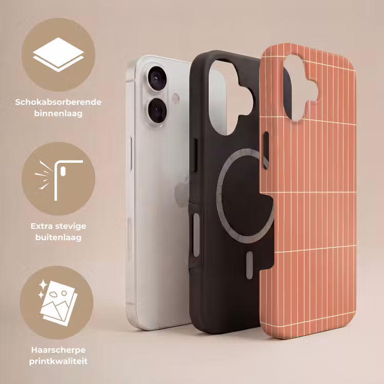 Patroon - Tegels - Terracotta Toughcase MagSafe Apple iPhone 17 klein 1017 -USP_Lagen_NL
