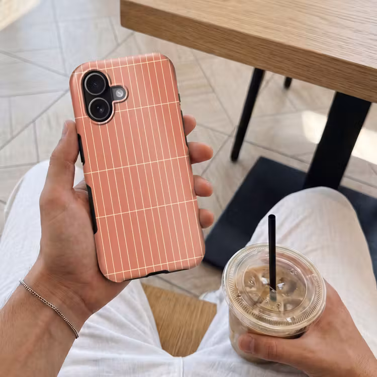 Patroon - Tegels - Terracotta Toughcase MagSafe Apple iPhone 17 klein 1017 -Sfeer1M