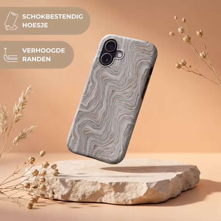 Patroon - Textuur - Grijs Toughcase MagSafe Apple iPhone 17 klein 1017 -USP_RandenV_NL
