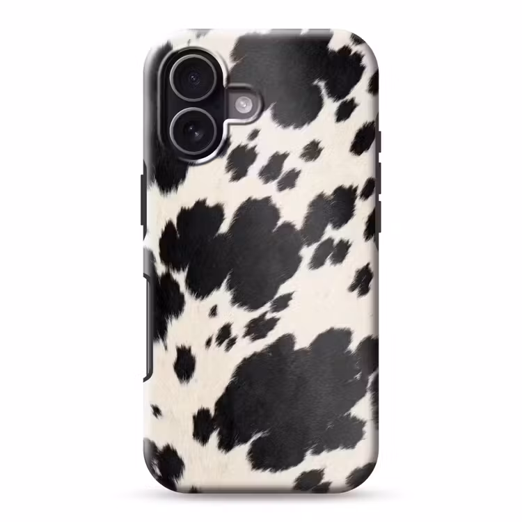 Patroon - Vacht - Zwart - Wit Toughcase MagSafe Apple iPhone 17 klein -3d