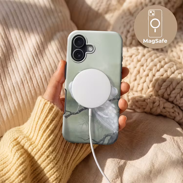Pauwen - Wit - Natuur - Groen Toughcase MagSafe Apple iPhone 17 klein -USP_MagsafeV