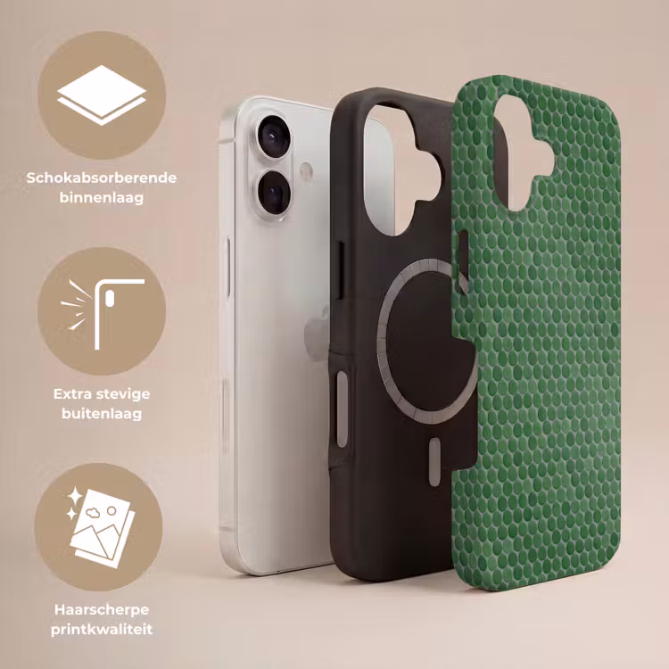 Penny - Mozaïek - Bosgroen - Green Toughcase MagSafe Apple iPhone 17 klein 1017 -USP_Lagen_NL