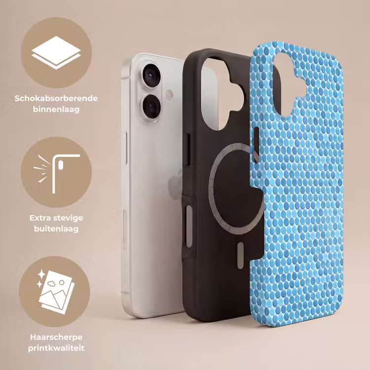 Penny - Mozaïek - Lichtblauw Toughcase MagSafe Apple iPhone 17 klein 1017 -USP_Lagen_NL