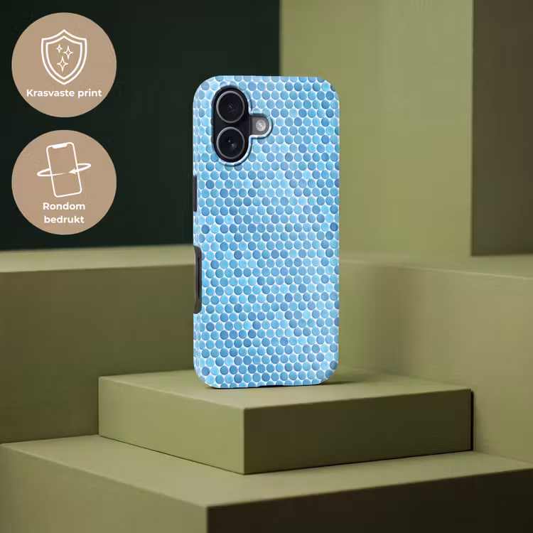 Penny - Mozaïek - Lichtblauw Toughcase MagSafe Apple iPhone 17 klein 1017 -USP_PrintM_NL