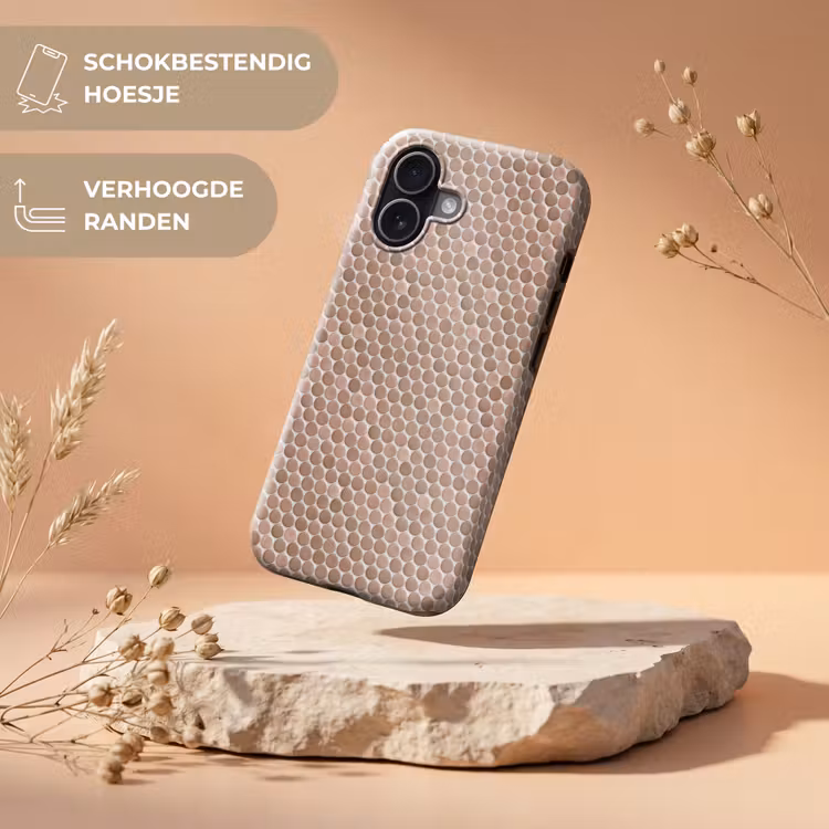 Penny - Mozaïek - Oudroze - Terracotta Toughcase MagSafe Apple iPhone 17 klein 1017 -USP_RandenV_NL
