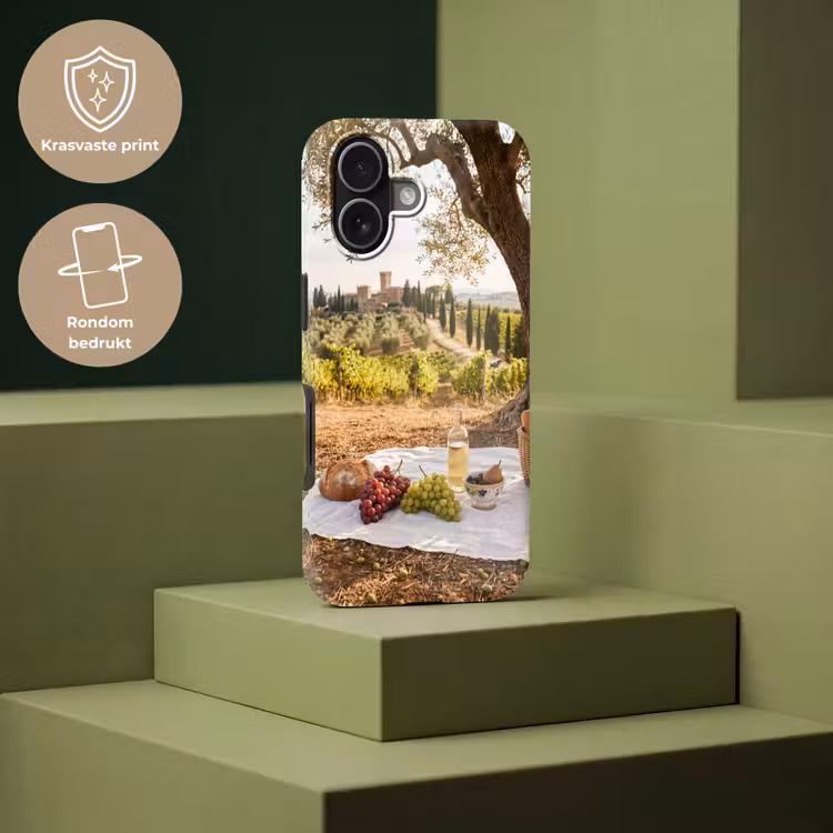 Picknick - Wijngaard - Landschap - Zomer - Eten Toughcase MagSafe Apple iPhone 17 klein -USP_PrintM_NL