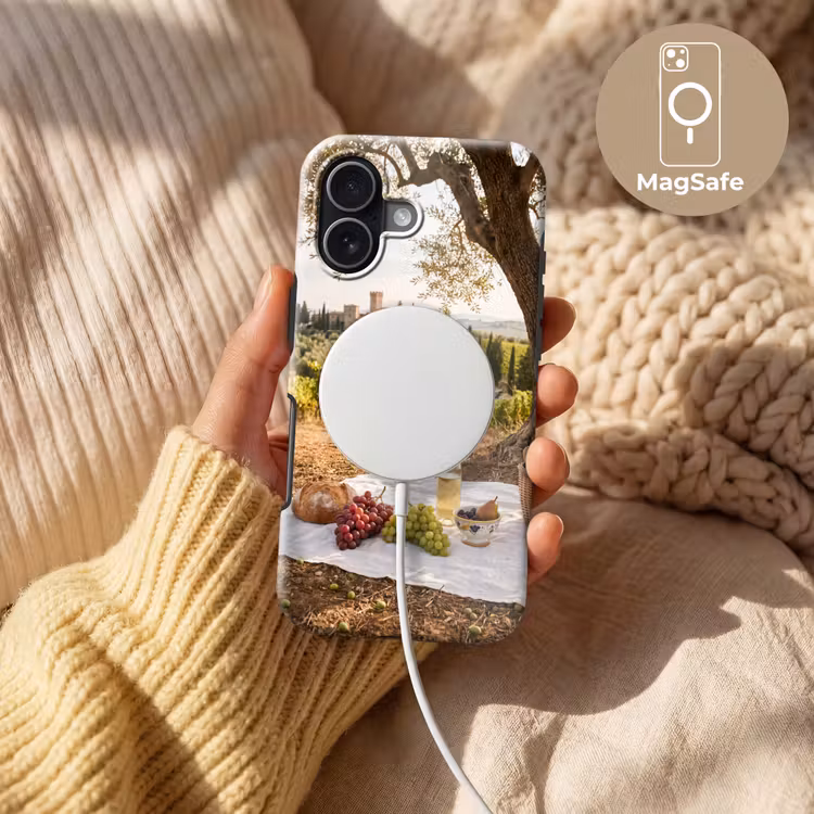 Picknick - Wijngaard - Landschap - Zomer - Eten Toughcase MagSafe Apple iPhone 17 klein -USP_MagsafeV