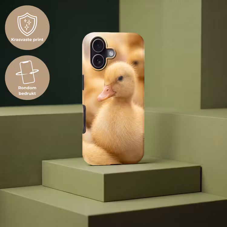 Pijltje - Eend - Natuur - Geel Toughcase MagSafe Apple iPhone 17 klein -USP_PrintM_NL
