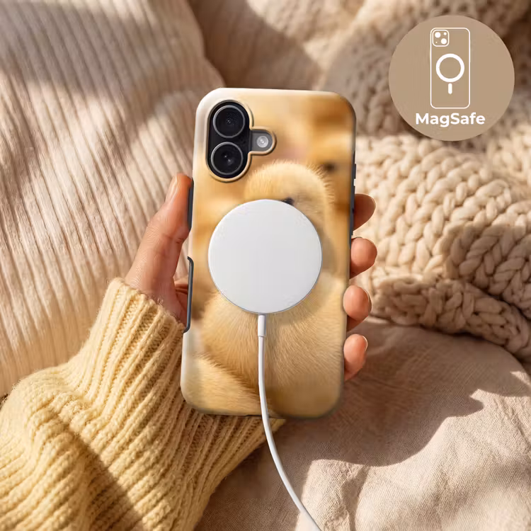 Pijltje - Eend - Natuur - Geel Toughcase MagSafe Apple iPhone 17 klein -USP_MagsafeV