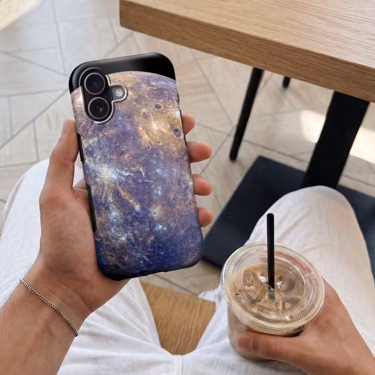Telefoonhoesje Toughcase - Planeet - Kraters - Ruimte - Planeet - Kraters - Ruimte Toughcase MagSafe Apple iPhone 17 klein