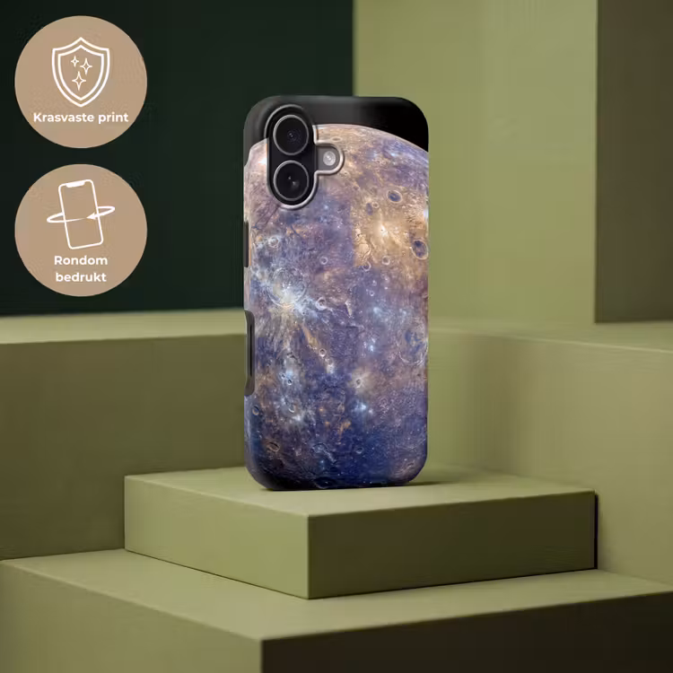 Telefoonhoesje Toughcase - Planeet - Kraters - Ruimte - Planeet - Kraters - Ruimte Toughcase MagSafe Apple iPhone 17 klein