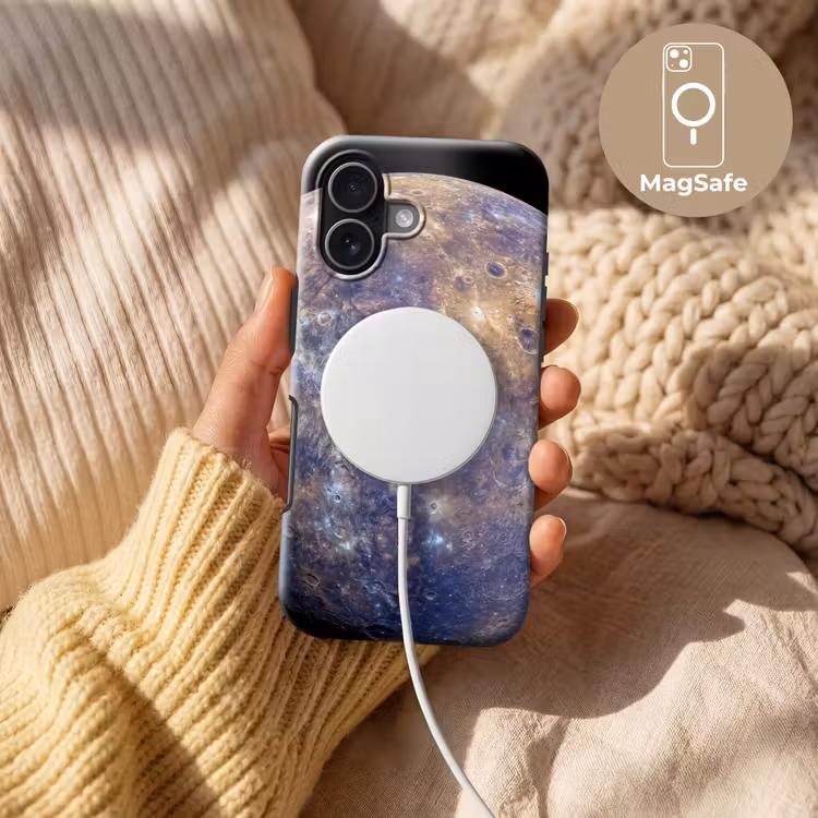 Telefoonhoesje Toughcase - Planeet - Kraters - Ruimte - Planeet - Kraters - Ruimte Toughcase MagSafe Apple iPhone 17 klein