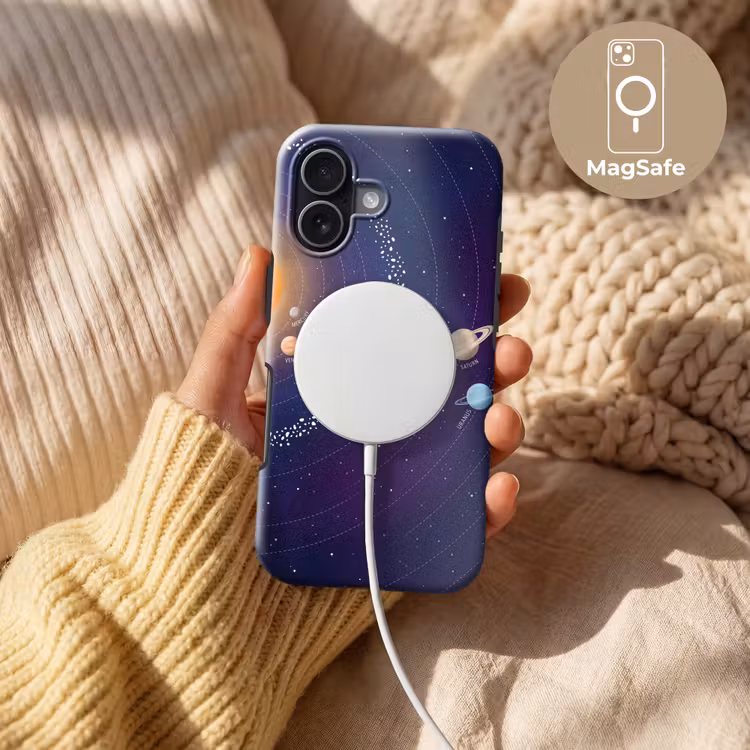 Planetenstelsel - Ruimte - Illustratie Toughcase MagSafe Apple iPhone 17 klein -USP_MagsafeV