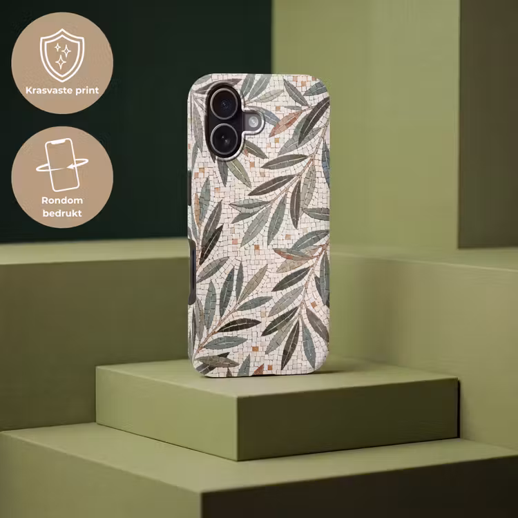 Plant - Blad - Mozaïek - Groen Toughcase MagSafe Apple iPhone 17 klein -USP_PrintM_NL