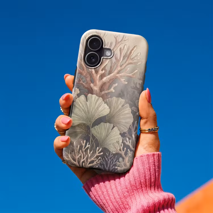 Plant - Bladeren - Zee - Illustratie - Groen Toughcase MagSafe Apple iPhone 17 klein -Sfeer1V