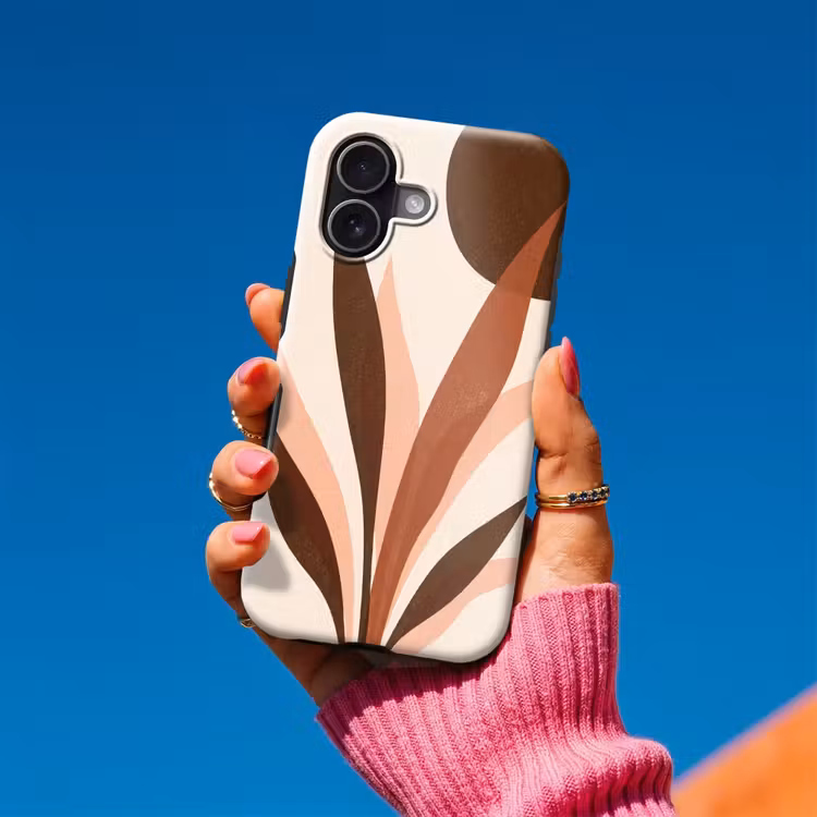 Planten - Abstract - Natuur - Bruin Toughcase MagSafe Apple iPhone 17 klein -Sfeer1V