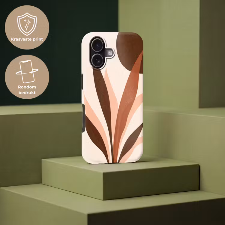 Planten - Abstract - Natuur - Bruin Toughcase MagSafe Apple iPhone 17 klein -USP_PrintM_NL