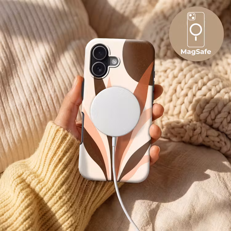 Planten - Abstract - Natuur - Bruin Toughcase MagSafe Apple iPhone 17 klein -USP_MagsafeV
