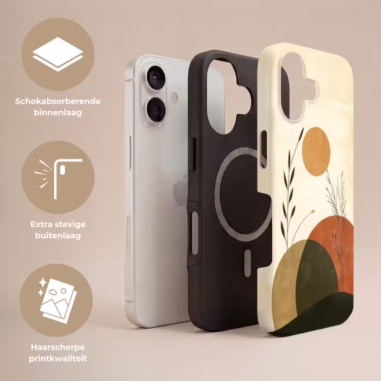 Planten - Abstract - Vormen Toughcase MagSafe Apple iPhone 17 klein -USP_Lagen_NL