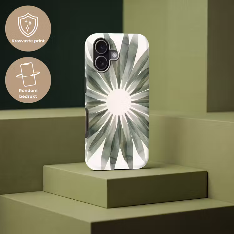 Planten - Abstract - Waterverf - Groen - Natuur Toughcase MagSafe Apple iPhone 17 klein -USP_PrintM_NL