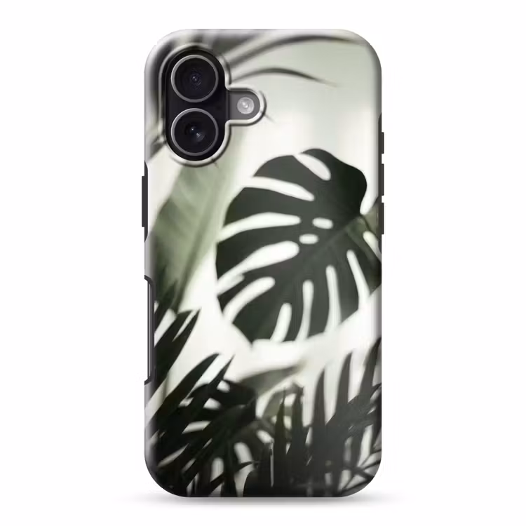 Planten - Bladeren - Natuur - Minimalistisch - Groen Toughcase MagSafe Apple iPhone 17 klein -3d