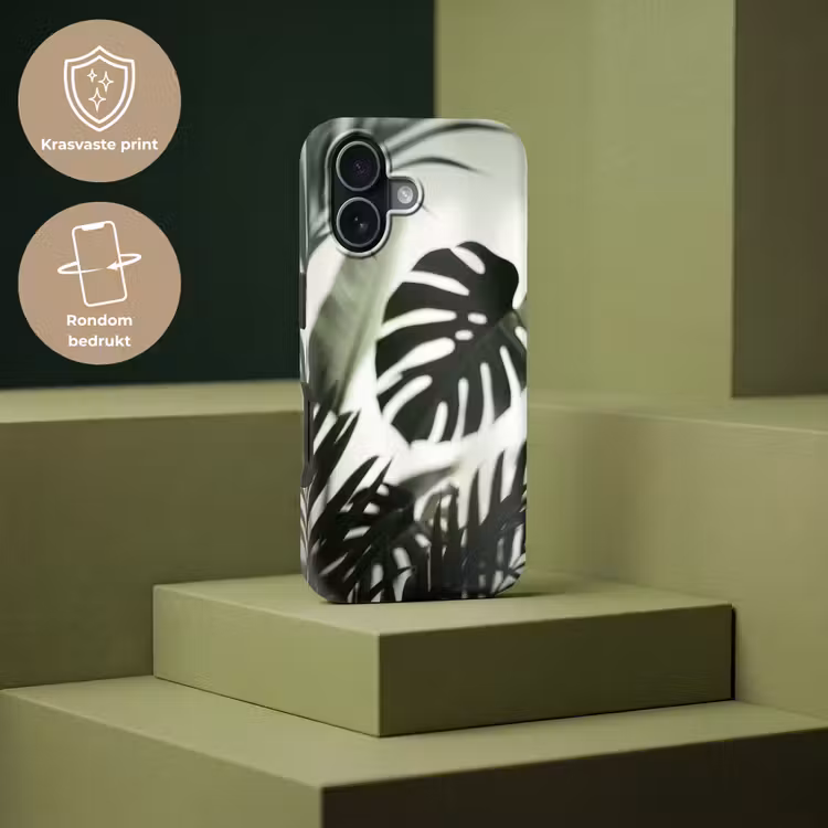 Planten - Bladeren - Natuur - Minimalistisch - Groen Toughcase MagSafe Apple iPhone 17 klein -USP_PrintM_NL
