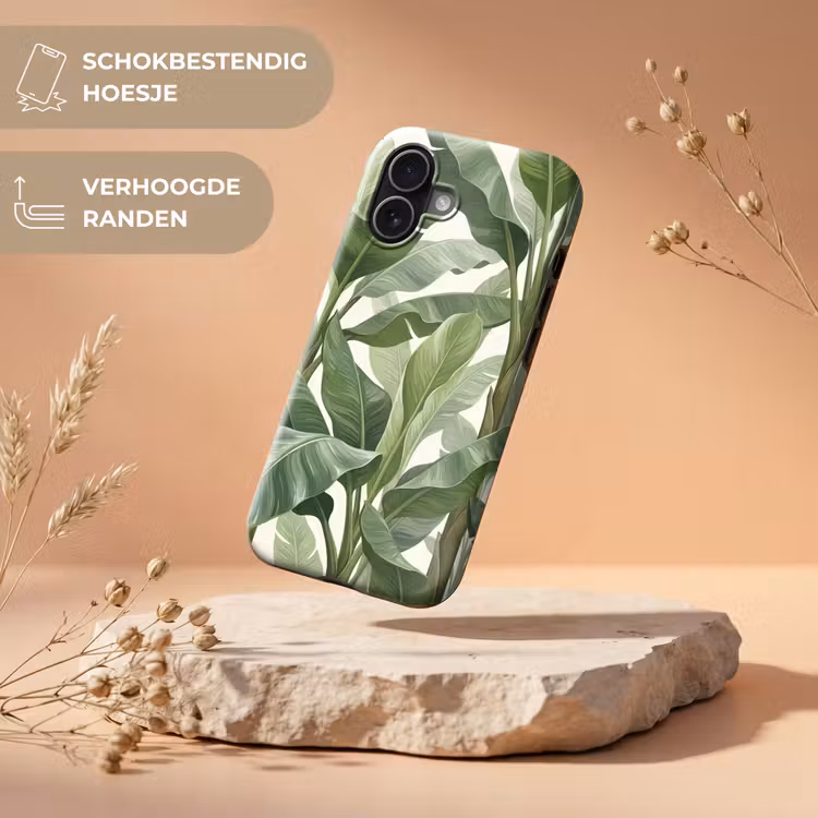 Planten - Bladeren - Tropisch - Groen Toughcase MagSafe Apple iPhone 17 klein -USP_RandenV_NL