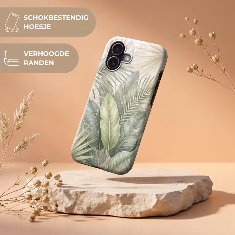 Planten - Tropisch - Bladeren - Groen - Natuur Toughcase MagSafe Apple iPhone 17 klein -USP_RandenV_NL