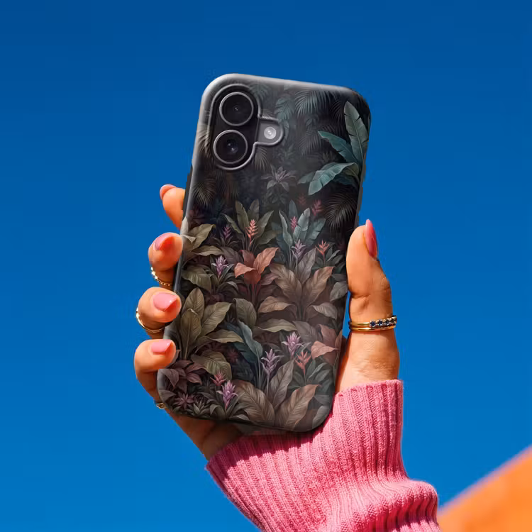 Planten - Tropisch - Jungle - Donker - Natuur Toughcase MagSafe Apple iPhone 17 klein -Sfeer1V