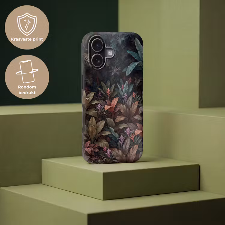 Planten - Tropisch - Jungle - Donker - Natuur Toughcase MagSafe Apple iPhone 17 klein -USP_PrintM_NL