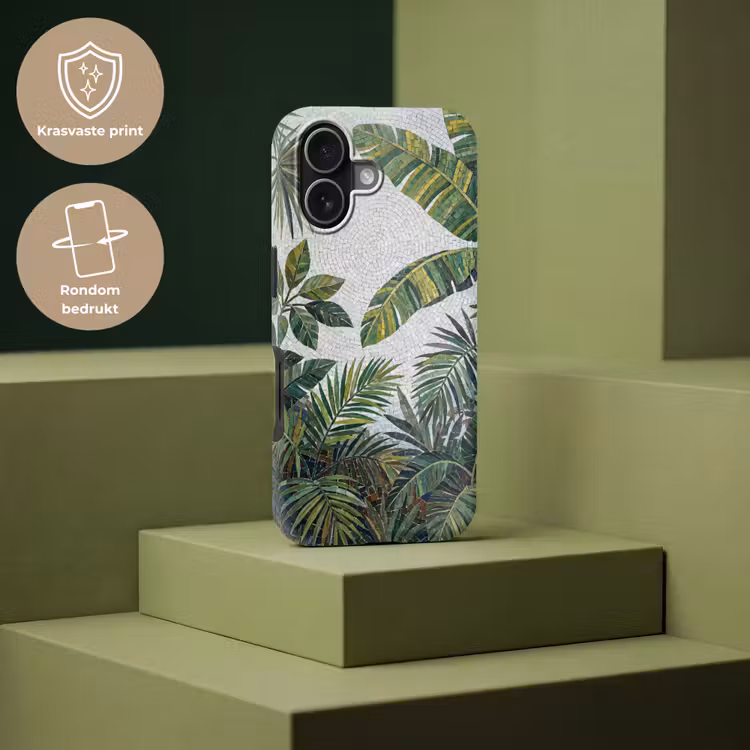 Planten - Tropisch - Mozaïek - Groen - Natuur Toughcase MagSafe Apple iPhone 17 klein -USP_PrintM_NL