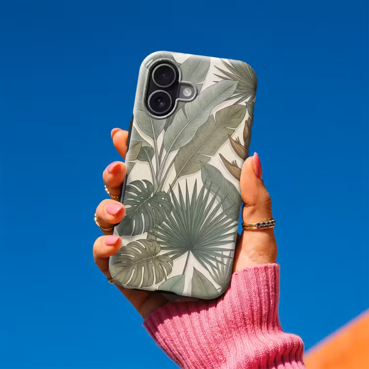 Planten - Tropisch - Natuur - Illustratie - Groen Toughcase MagSafe Apple iPhone 17 klein -Sfeer1V