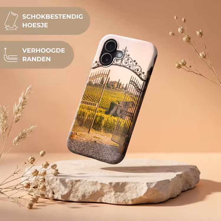 Poort - Landschap - Platteland - Zonlicht - Warm Toughcase MagSafe Apple iPhone 17 klein -USP_RandenV_NL