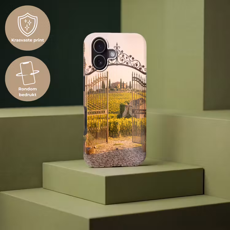 Poort - Landschap - Platteland - Zonlicht - Warm Toughcase MagSafe Apple iPhone 17 klein -USP_PrintM_NL