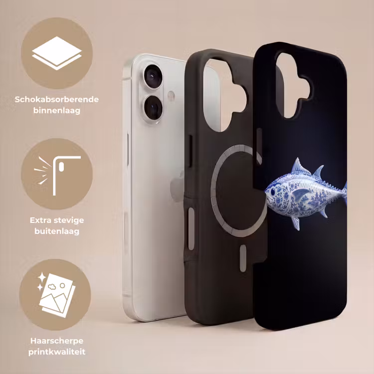 Porselein - Tonijn - Delfts - Blauw Toughcase MagSafe Apple iPhone 17 klein -USP_Lagen_NL