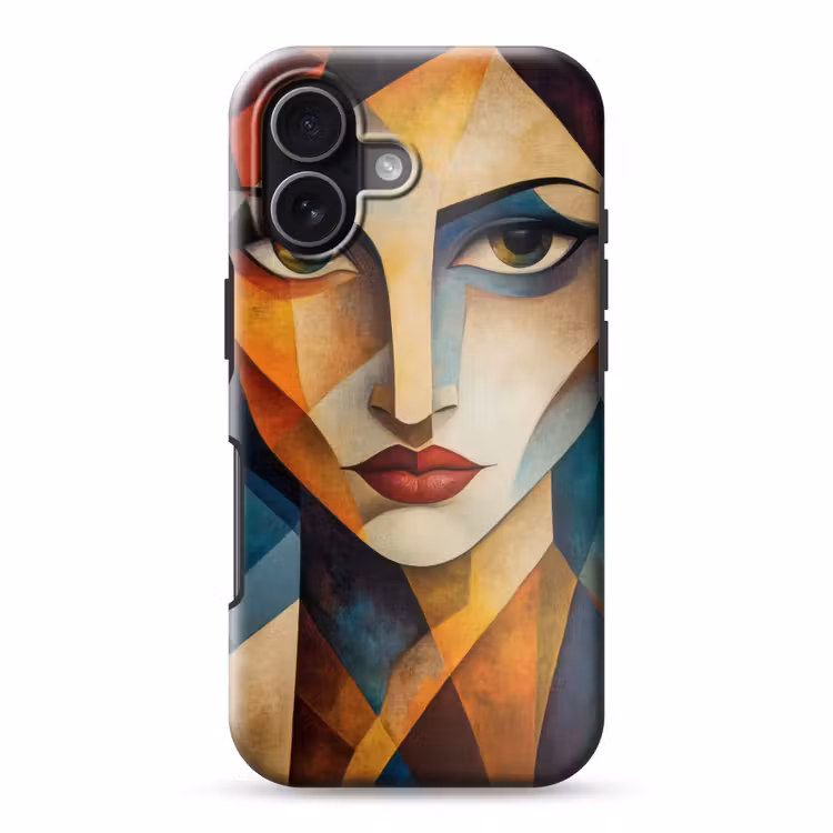 Portret - Abstract - Vormen Toughcase MagSafe Apple iPhone 17 klein -3d