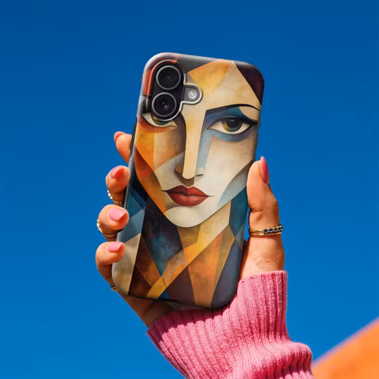 Portret - Abstract - Vormen Toughcase MagSafe Apple iPhone 17 klein -Sfeer1V