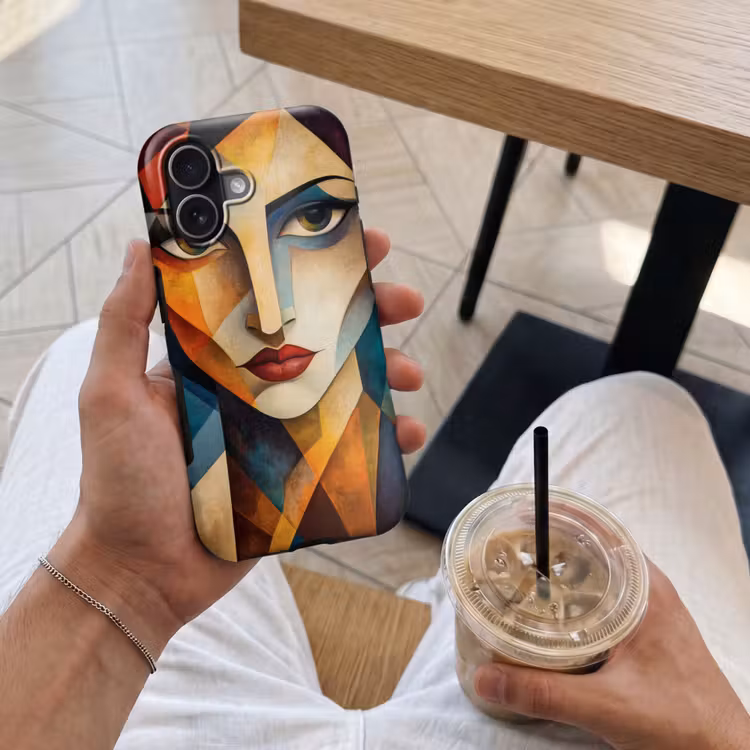 Portret - Abstract - Vormen Toughcase MagSafe Apple iPhone 17 klein -Sfeer1M