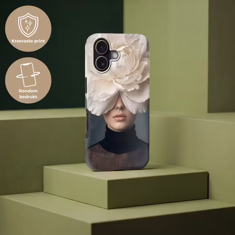 Portret - Mysterieus - Wit Toughcase MagSafe Apple iPhone 17 klein -USP_PrintM_NL