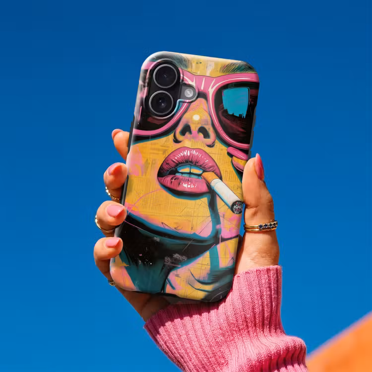 Portret - Vrouw - Abstract - Zonnebril Toughcase MagSafe Apple iPhone 17 klein -Sfeer1V