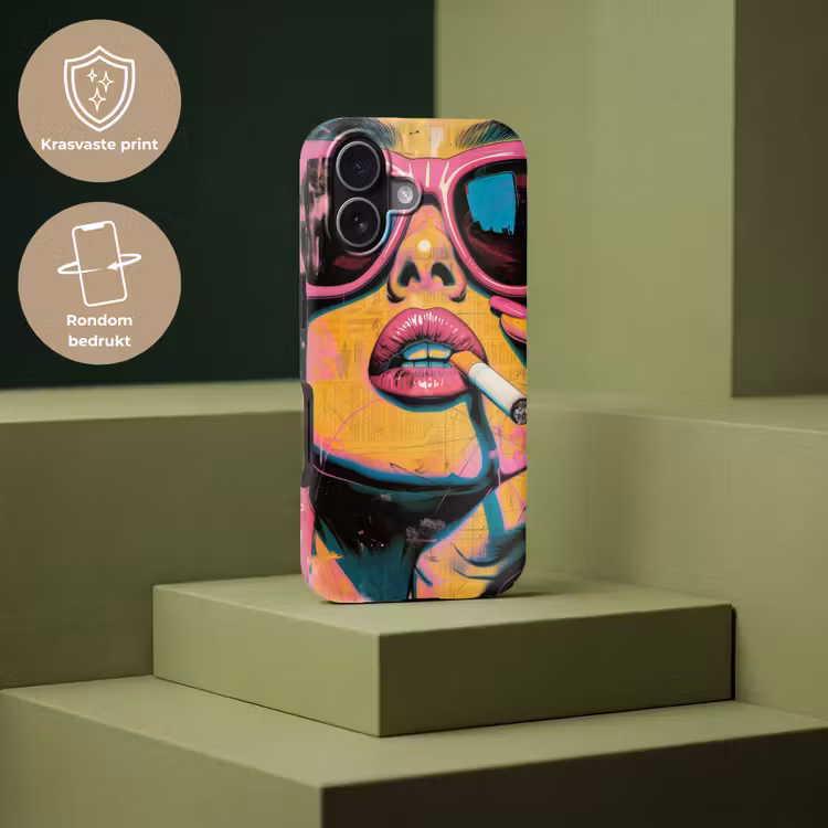 Portret - Vrouw - Abstract - Zonnebril Toughcase MagSafe Apple iPhone 17 klein -USP_PrintM_NL