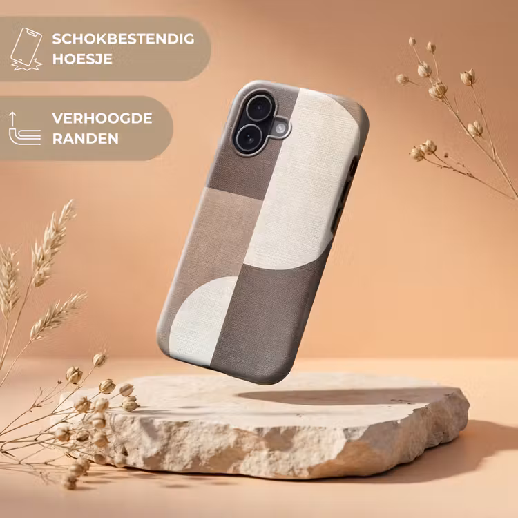 Raster - Halve cirkels - Contrast Toughcase MagSafe Apple iPhone 17 klein -USP_RandenV_NL
