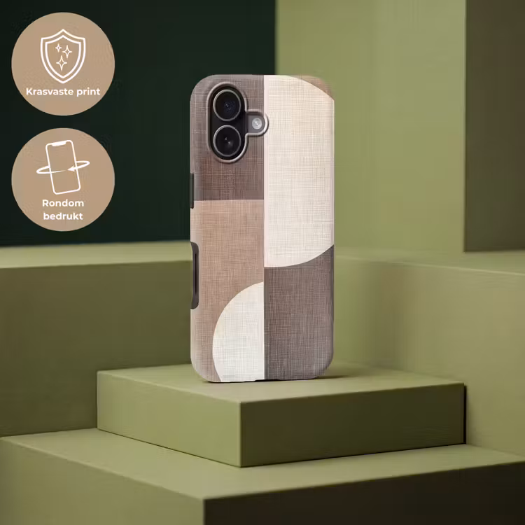 Raster - Halve cirkels - Contrast Toughcase MagSafe Apple iPhone 17 klein -USP_PrintM_NL