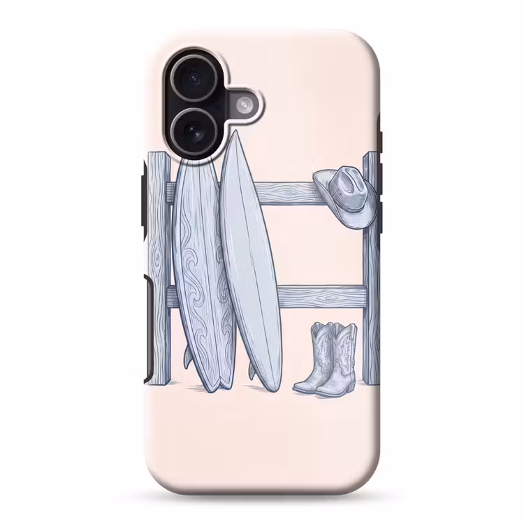 Recreatie - Kleding - Avontuur - Illustratie - Zomer Toughcase MagSafe Apple iPhone 17 klein -3d