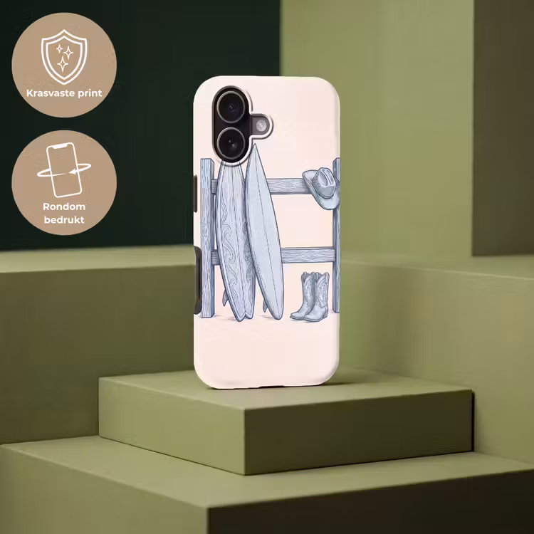 Recreatie - Kleding - Avontuur - Illustratie - Zomer Toughcase MagSafe Apple iPhone 17 klein -USP_PrintM_NL
