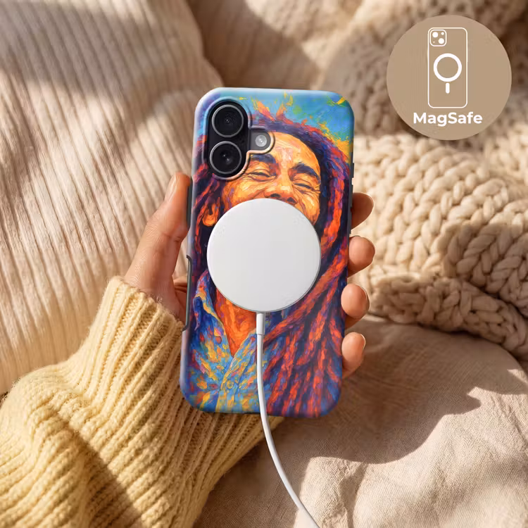 Regenboogkleuren - Man - schilderij Toughcase MagSafe Apple iPhone 17 klein -USP_MagsafeV