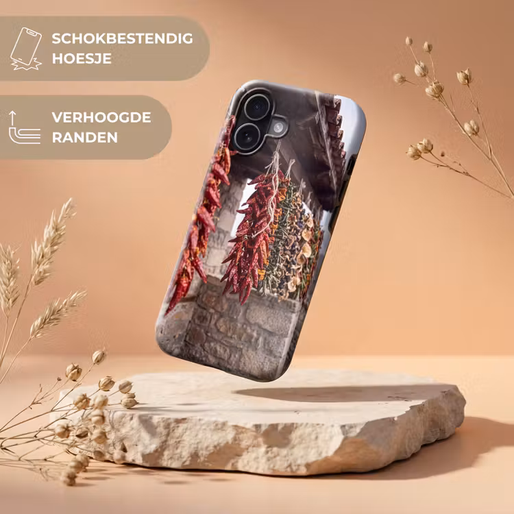 Telefoonhoesje Toughcase - Rode pepers - Eten - Rode pepers - Eten Toughcase MagSafe Apple iPhone 17 klein