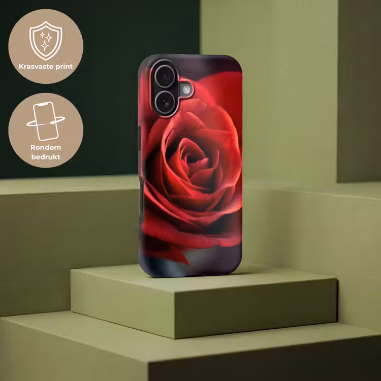 Rood - Roos - Romantisch Toughcase MagSafe Apple iPhone 17 klein -USP_PrintM_NL