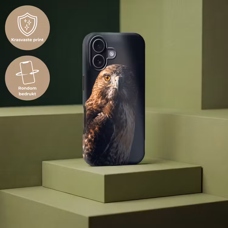 Roofvogel - Buizerd - Bruin Toughcase MagSafe Apple iPhone 17 klein -USP_PrintM_NL