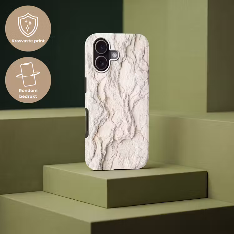Rots - Structuur - Natuur - Beige - Abstract Toughcase MagSafe Apple iPhone 17 klein -USP_PrintM_NL
